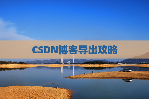 CSDN博客导出攻略